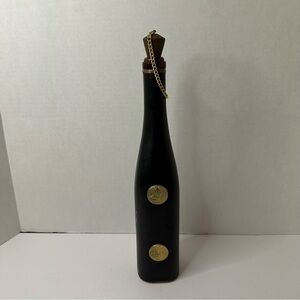 Elegant Black and Gold Decorative Bottle
